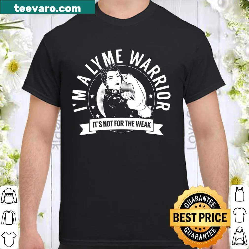 Empowering shirt proclaiming 'Lyme Warrior' for awareness
