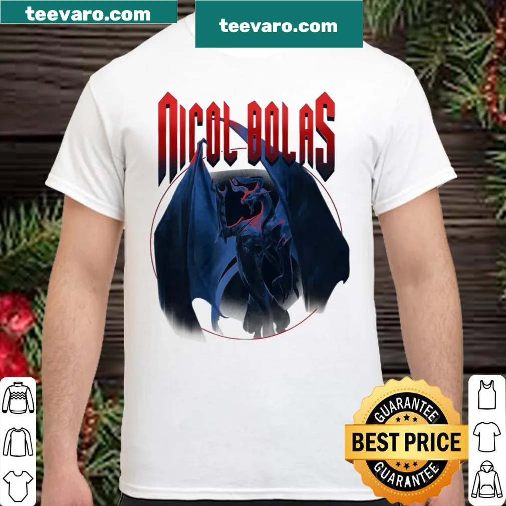 Nicol Bolas Magic The Gathering shirt featuring an intricate dragon design.