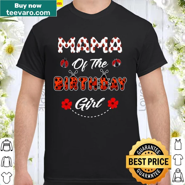 Cute ladybug graphic shirt for birthday moms