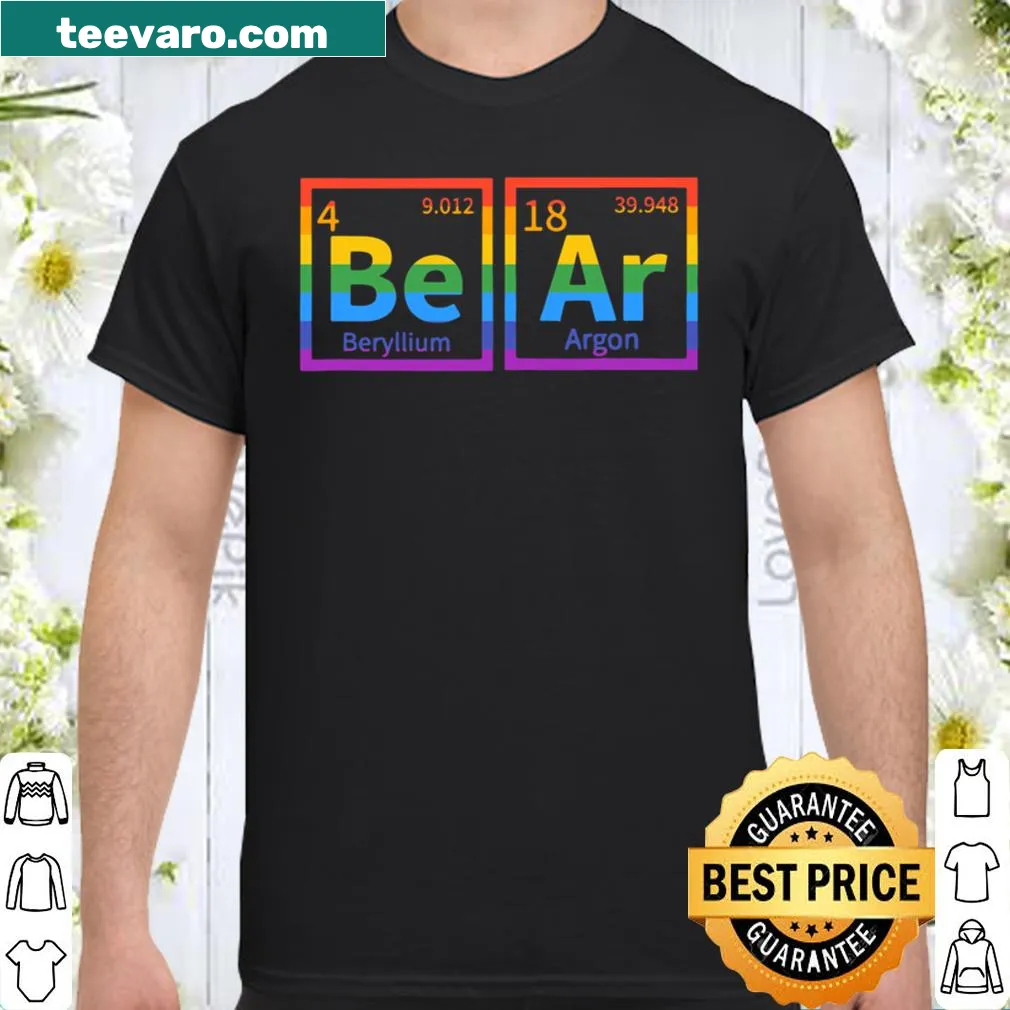 Periodic table design featuring 'Bear' for LGBTQ+ pride shirt