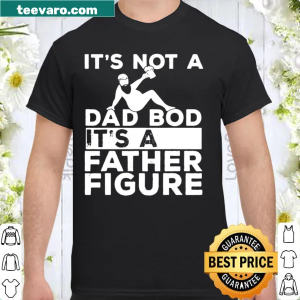 Playful dad bod shirt with humorous typography