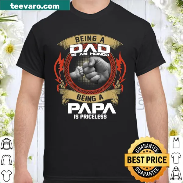 Heartfelt typography shirt celebrating fatherhood