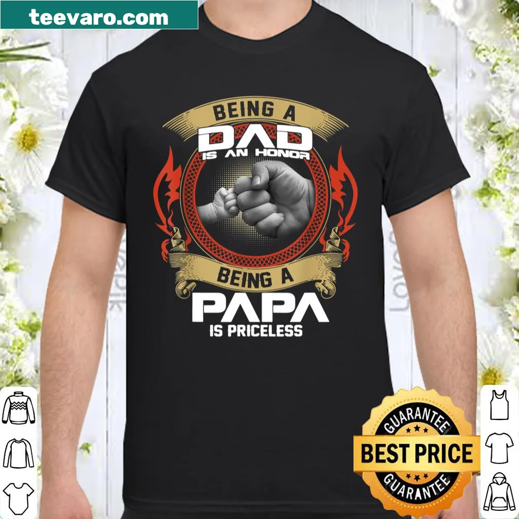 Heartfelt typography shirt celebrating fatherhood