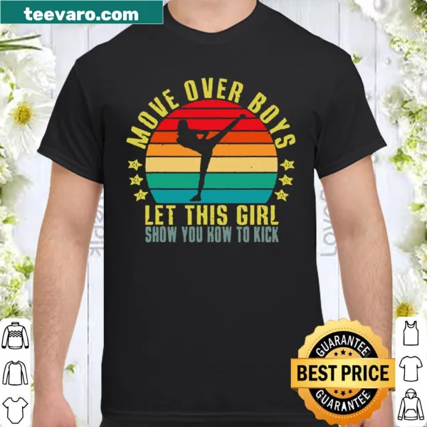 Empowering shirt for women with retro sports theme
