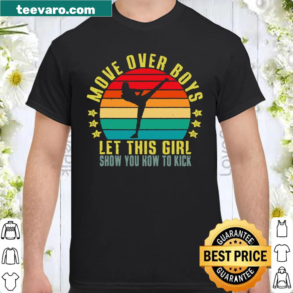 Empowering shirt for women with retro sports theme