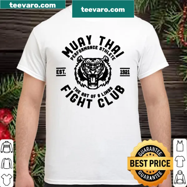Muay Thai shirt with 'Est 1921' and 'Fight Club' illustration