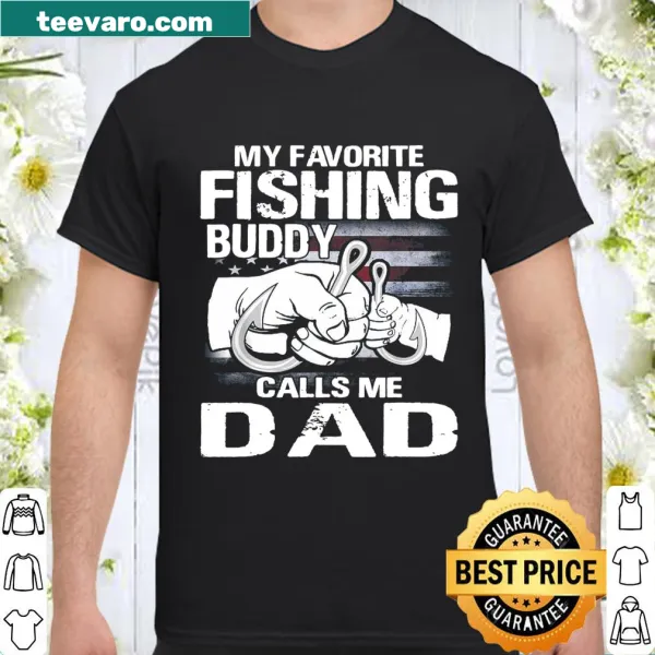 Vintage-style Dad shirt declaring favorite fishing buddy