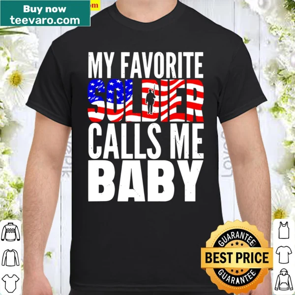 Proud Army wife shirt with affectionate text about soldier