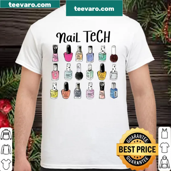 Nail tech-themed shirt with professional text