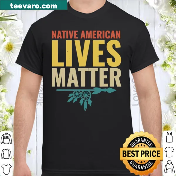 Shirt advocating for Native American lives with impactful message
