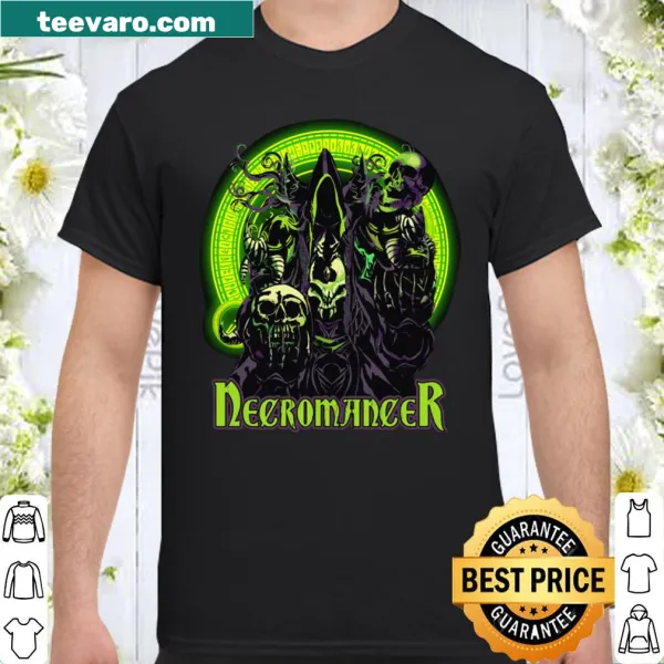 Magical necromancer shirt for fantasy gamers