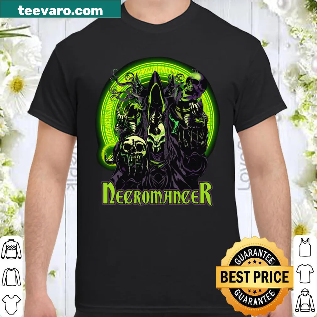 Magical necromancer shirt for fantasy gamers