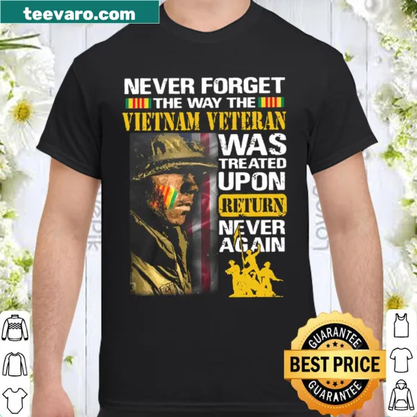 Bold shirt with a message about Vietnam veterans and their treatment