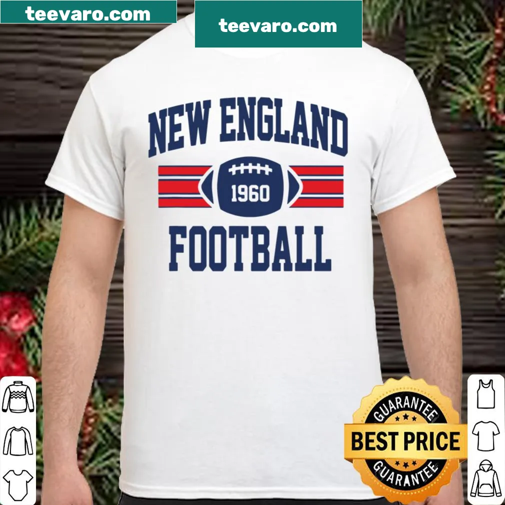 Vintage-style New England Football fan shirt with retro team graphics