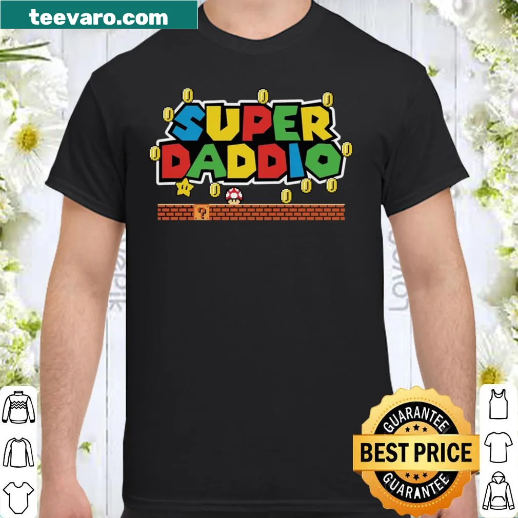 Fun New Super Daddio shirt celebrating fatherhood