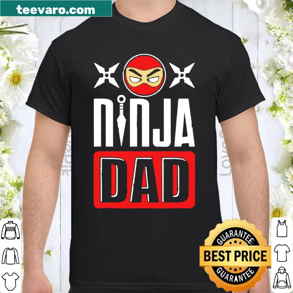 Playful shirt for dads featuring Ninja-themed text