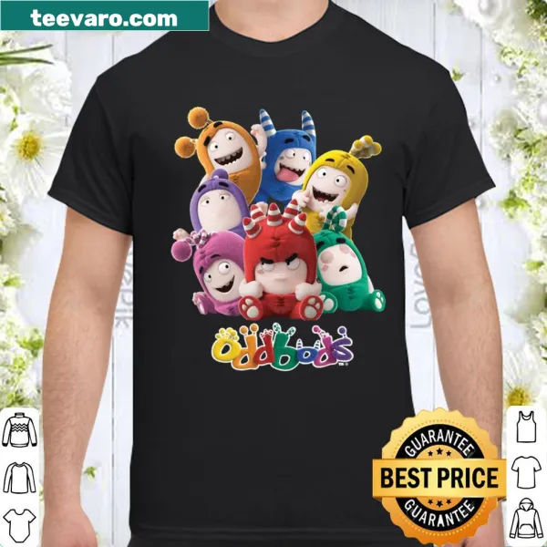 Cute shirt featuring the Oddbods cartoon characters