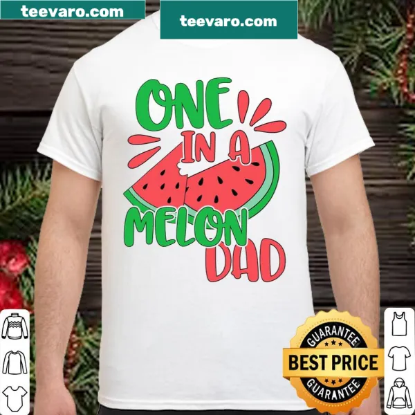 Shirt with a watermelon graphic and the text 'One In A Melon.'