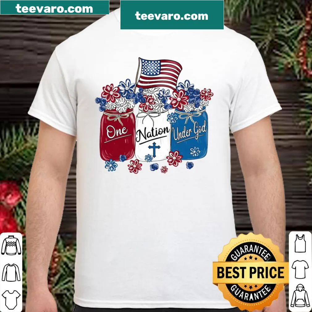 Patriotic t-shirt with the phrase One Nation Under God