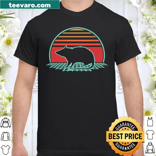 Retro T-shirt featuring an 80's style opossum design