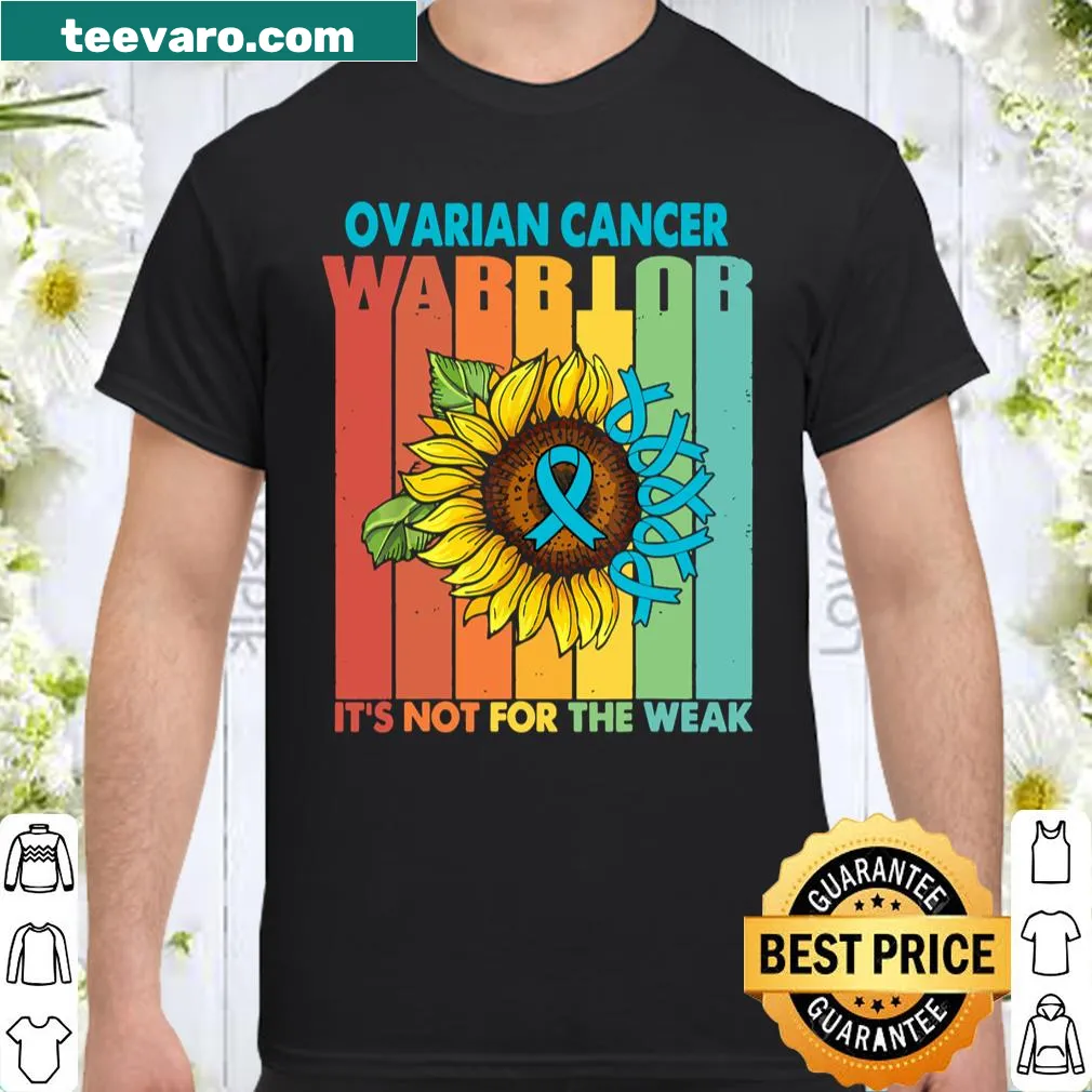 Vintage distressed shirt honoring ovarian cancer warriors