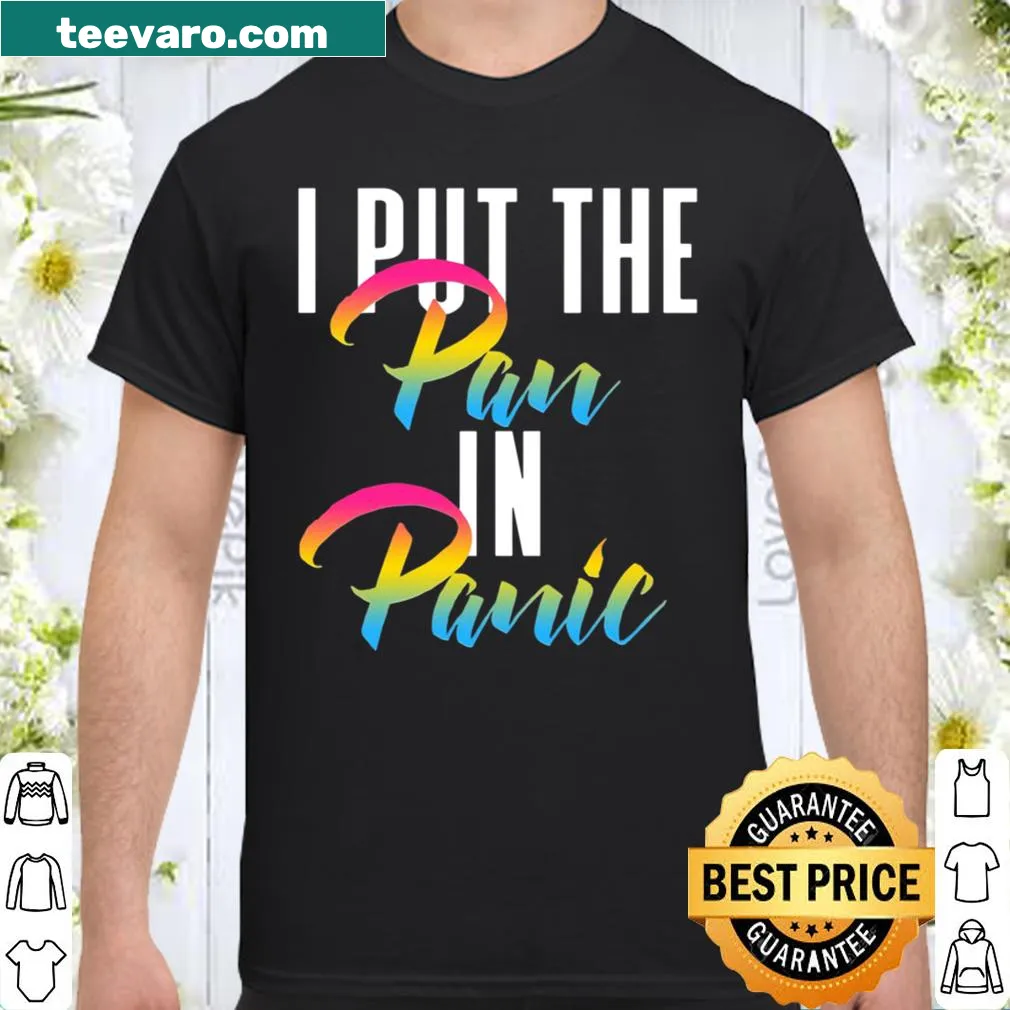 Funny pride shirt with pansexual colors and humorous text