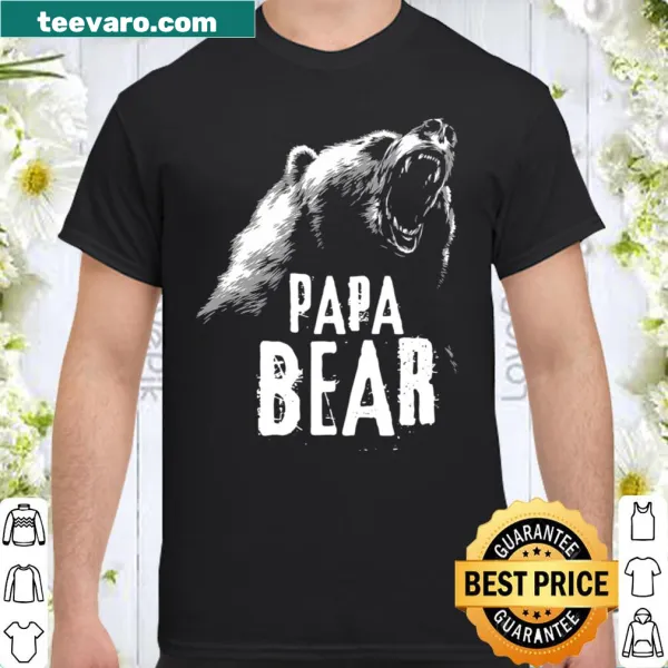 Illustration of 'Papa Bear Best Dad' on a shirt