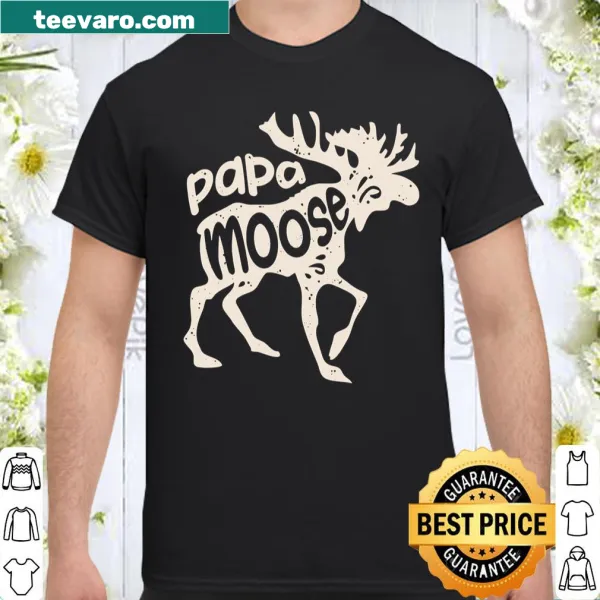 Illustrative shirt featuring a Papa Moose for Father's Day