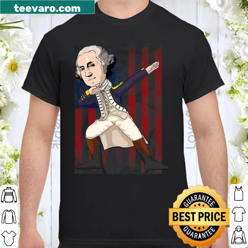 George Washington dabbing graphic for Fourth of July celebrations