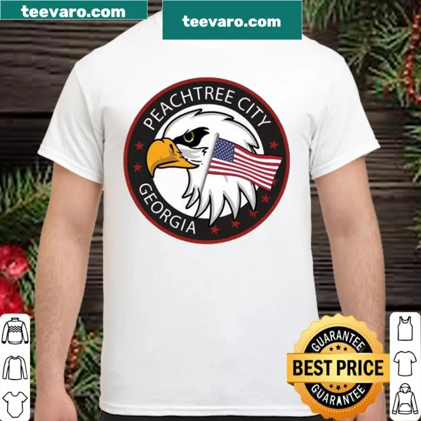 Eagle illustration shirt representing Peachtree City Georgia