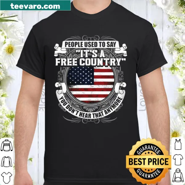 T-shirt with a nostalgic phrase about freedom of expression