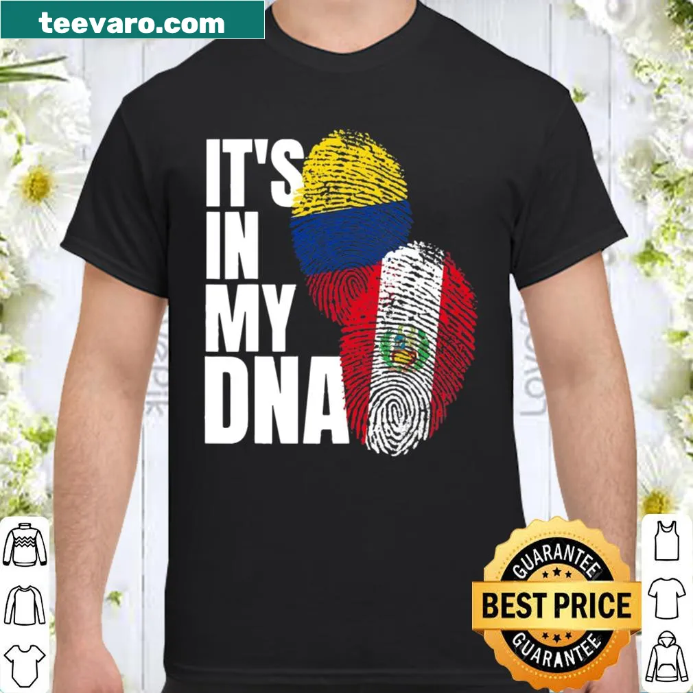 Heritage shirt with mixed Peru and Colombia flag design
