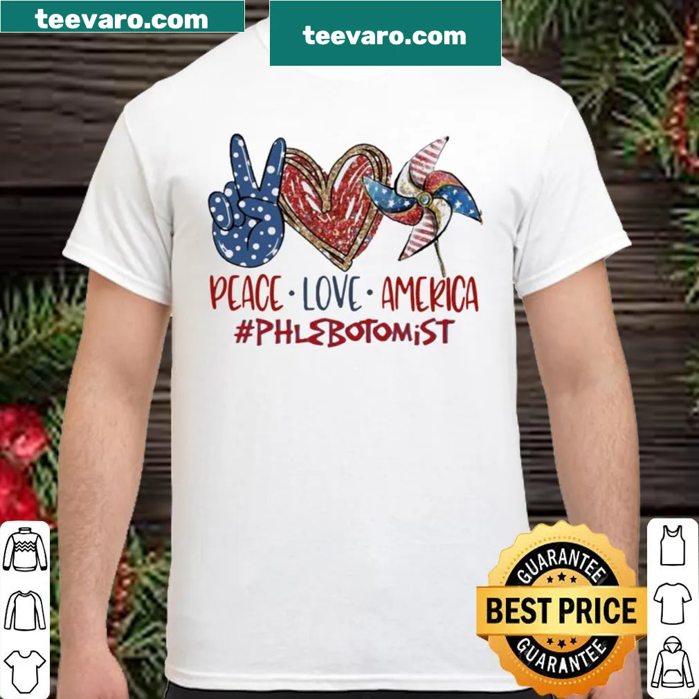 Funny patriotic shirt for phlebotomists on Independence Day