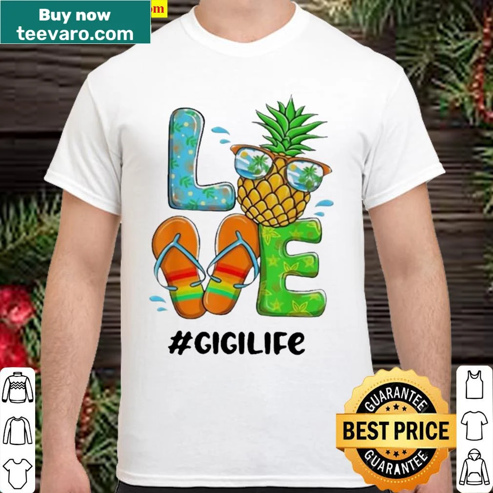 Retro pineapple graphic with fun text on a summer-themed shirt