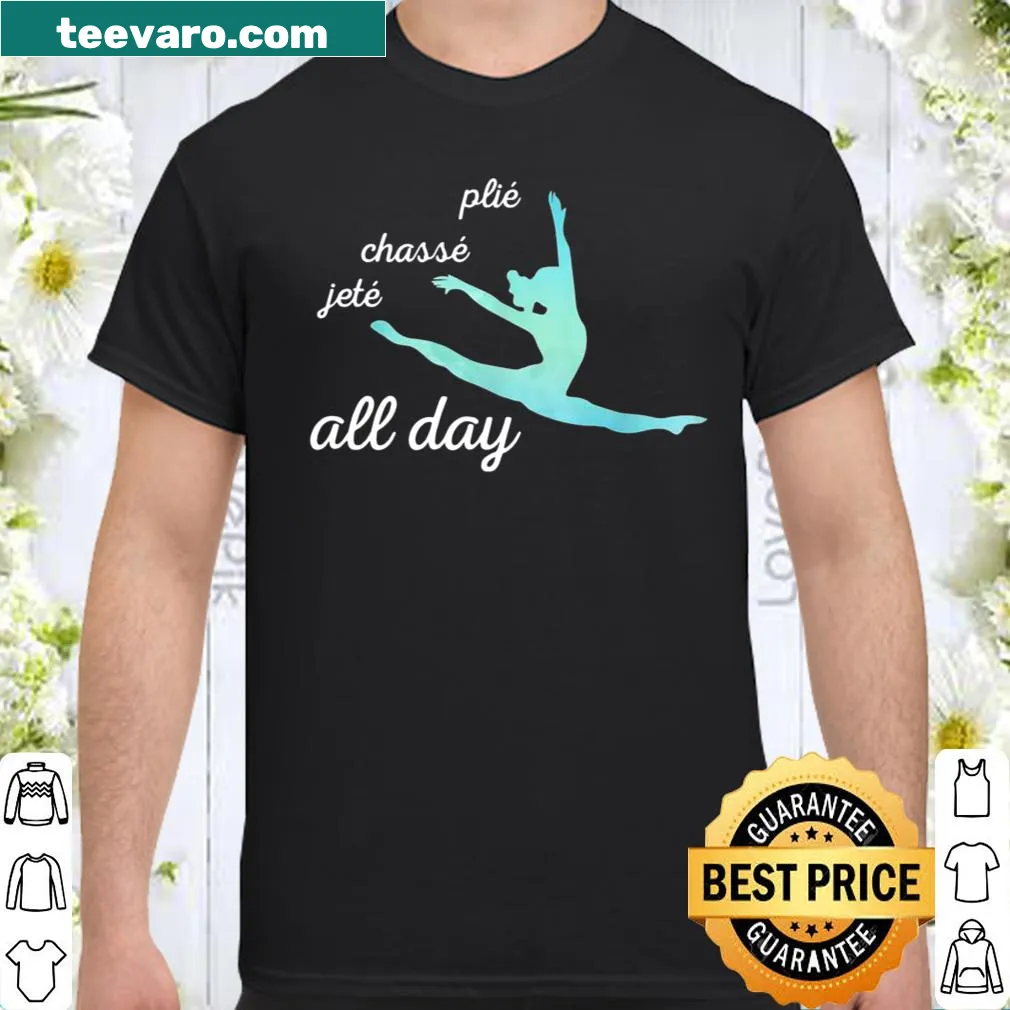 Dynamic dance-themed shirt with a playful phrase