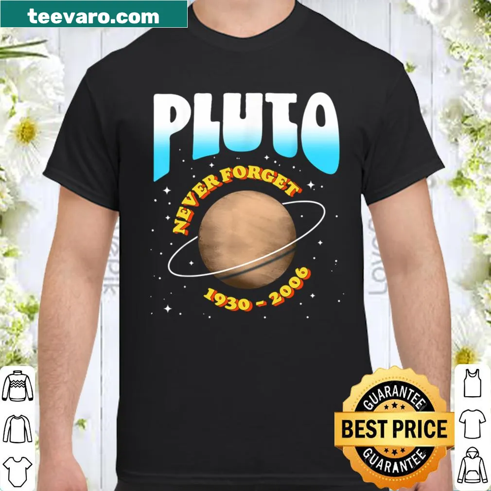 Vintage tribute to Pluto with humorous text about its planetary status