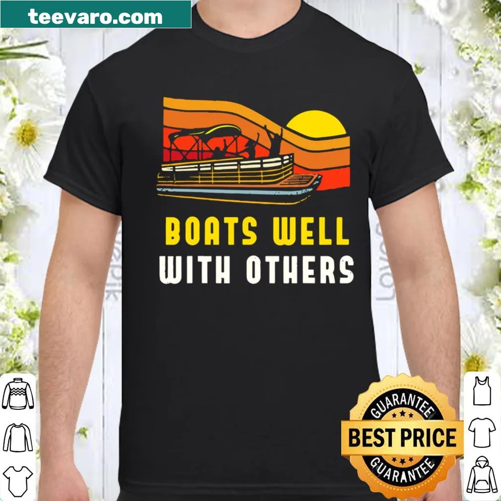 Playful pontoon boat captain shirt with a fun boating phrase.