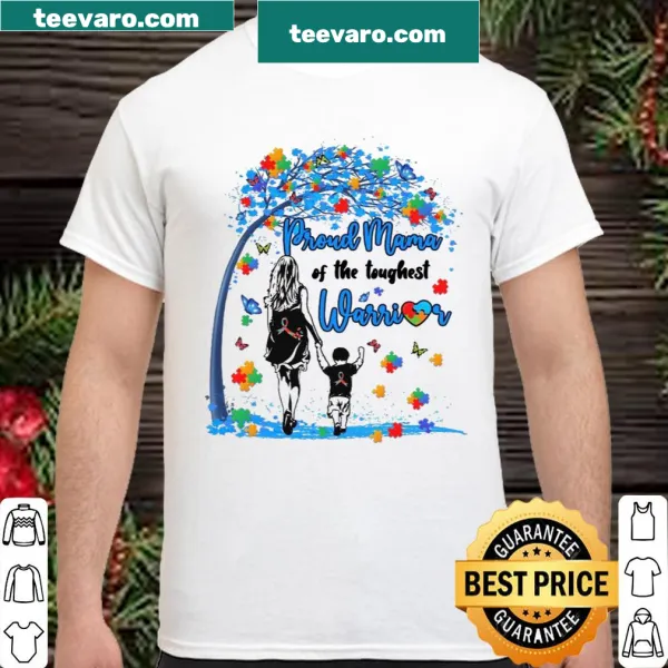 Text graphic stating 'Proud Mama Of The Toughest Warrior'