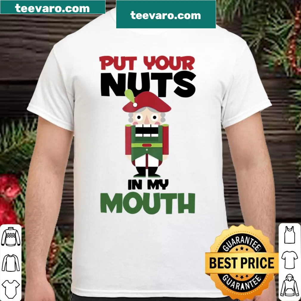 Funny Christmas-themed graphic T-shirt with humorous text.