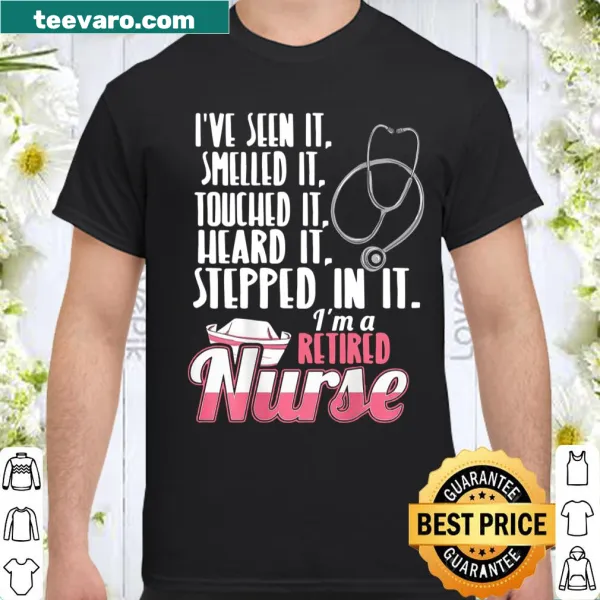 Retirement shirt for nurses with thoughtful phrase about their career
