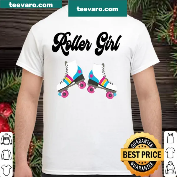 Retro-style shirt featuring a roller skate graphic