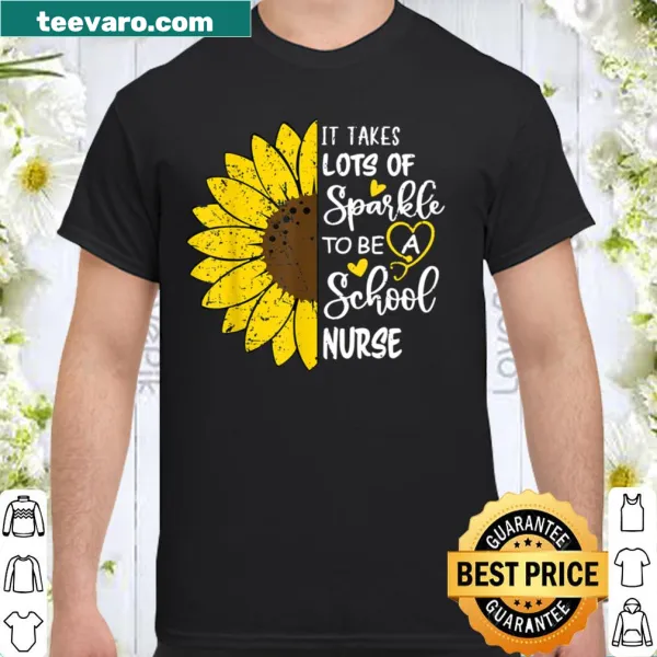Charming sunflower shirt celebrating school nurses