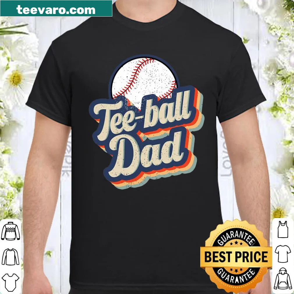 Vintage-style Teeball Dad shirt with humorous graphics