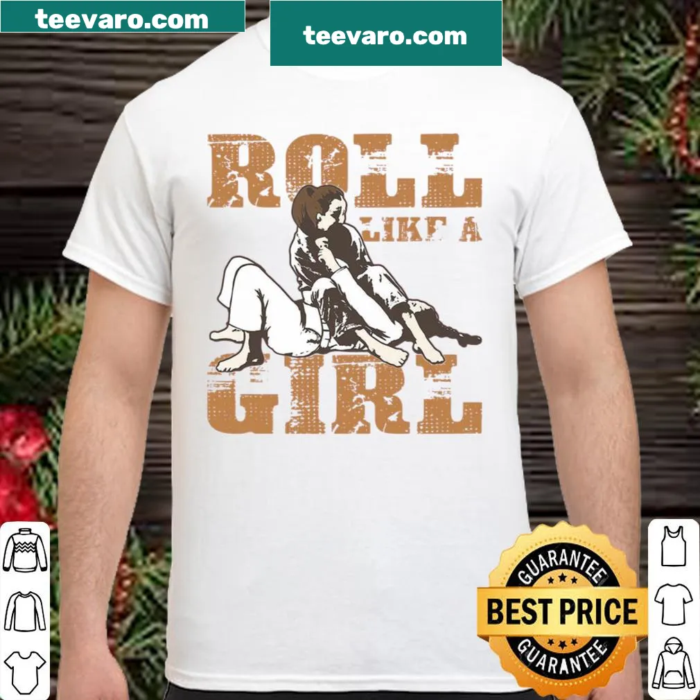 Empowering shirt for women with Roll Like A Girl slogan.
