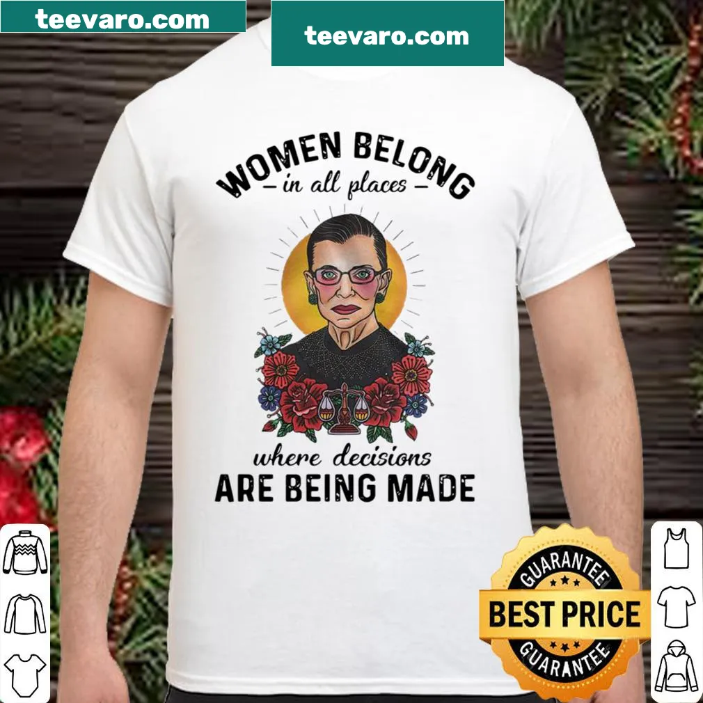 Inspirational shirt honoring Ruth Bader Ginsburg