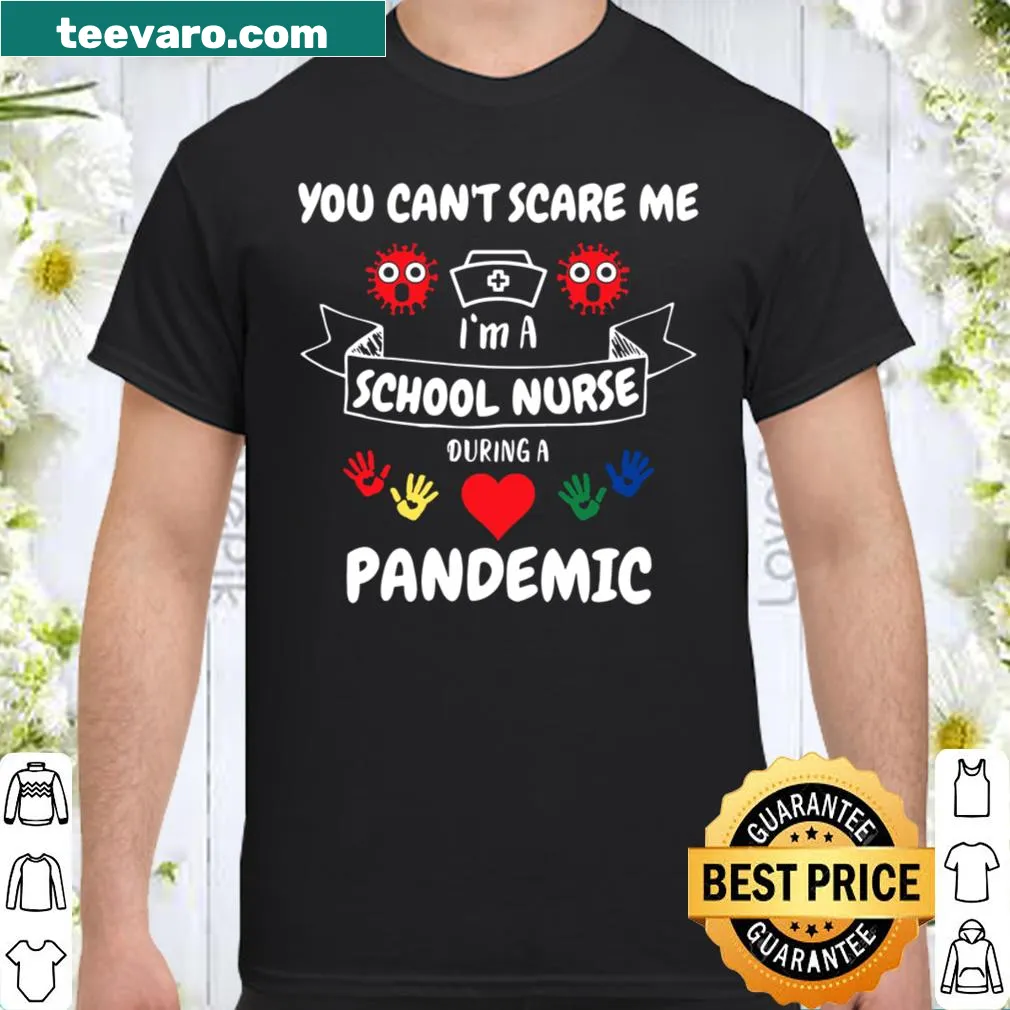 School nurse appreciation shirt with text celebrating their resilience during the pandemic.