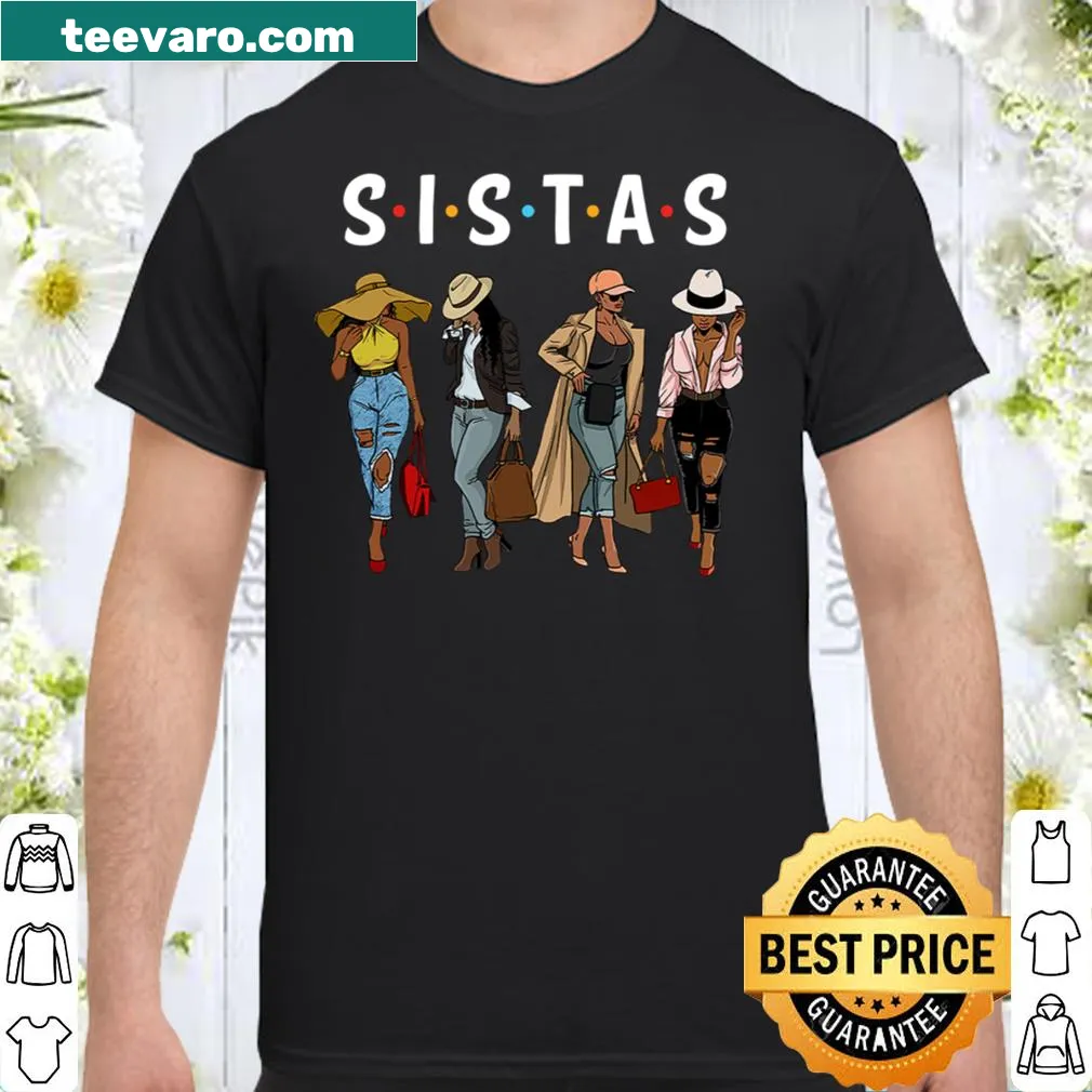 Typography design celebrating sisterhood on shirt.