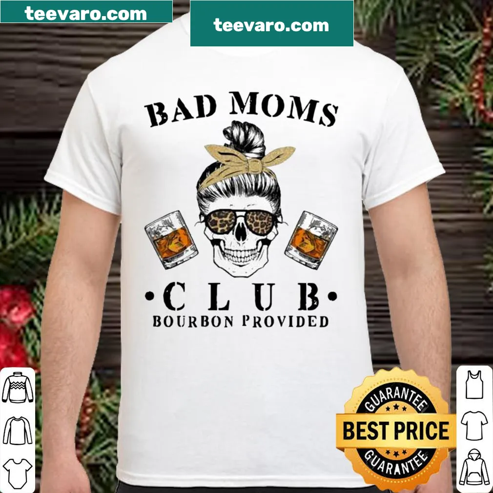 Bad Mom Club graphic with a quirky skull design