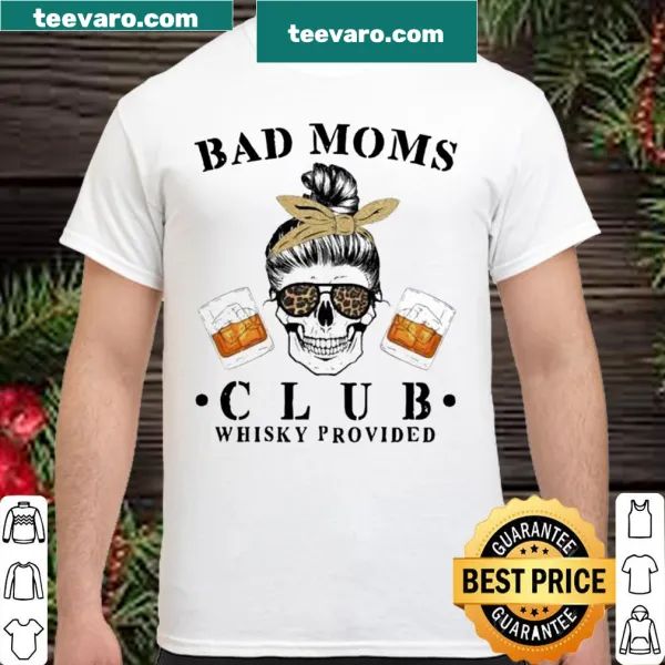 Funny mom shirt with skull design and whisky theme