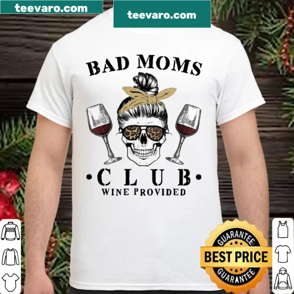 Skull graphic with 'Bad Mom Club' wording